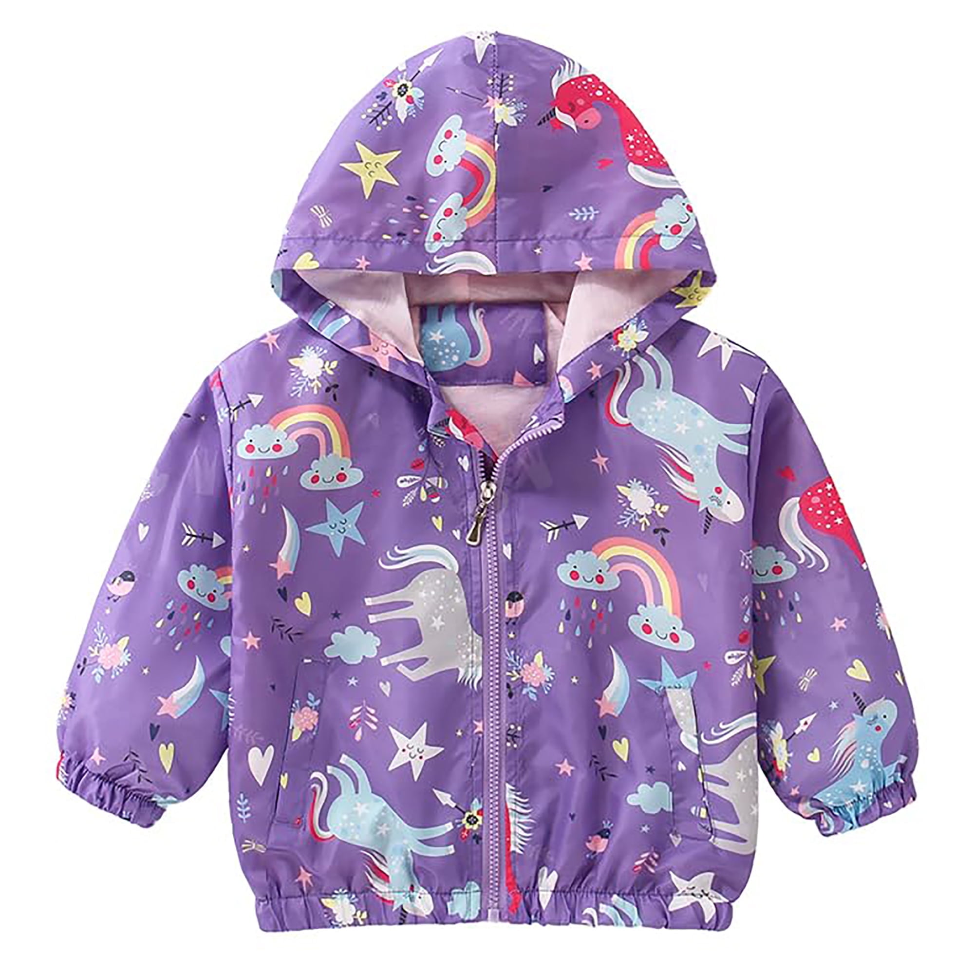 Converse Girls Colourblock Zip Up Jacket in Purple