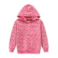 thumbnail image 1 of POPTEM Girls Hoodie with Pocket Sweatshirt Heart Long Sleeve Shirt Girls Clothes 6T, 1 of 5