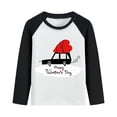 thumbnail image 1 of POPTEM Toddler Boy Shirt for Valentine's Day Long Sleeve Car Print Crewneck Cotton Tops Black 4T, 1 of 5