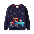thumbnail image 1 of POPTEM Toddler Boys Christmas Sweatshirt Crewneck Santa Long Sleeve Shirt Casual Clothes 4T, 1 of 7