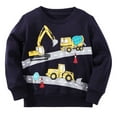 thumbnail image 1 of POPTEM Toddler Sweatshirt Boys Sweatshirts Crewneck Excavator Long Sleeve Shirts Boys Clothes 3T, 1 of 6