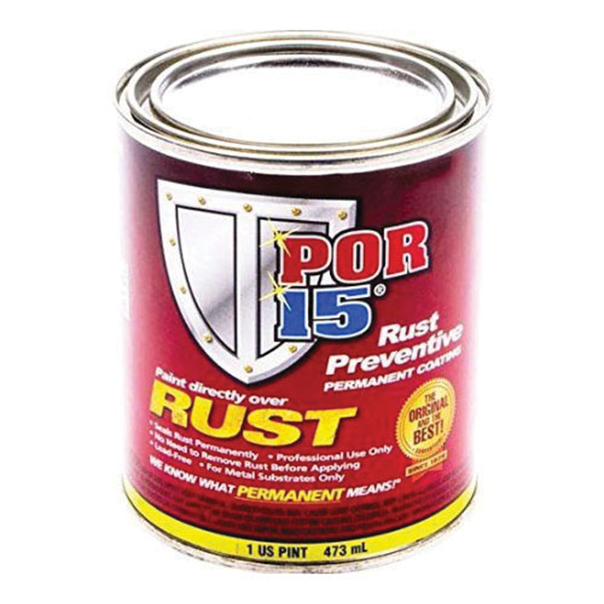 POR-15 45008 Gloss Black Rust-Preventive Auto Body Paint, for Car
