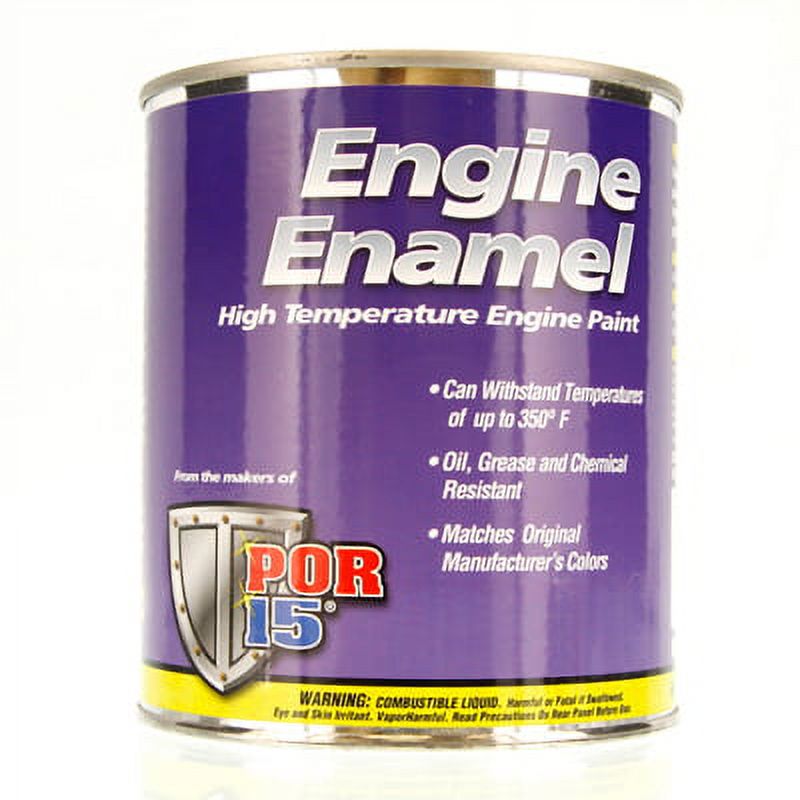 POR15 42208 High Temperature Engine Enamel Paint, 1 pt Can, Gloss MG