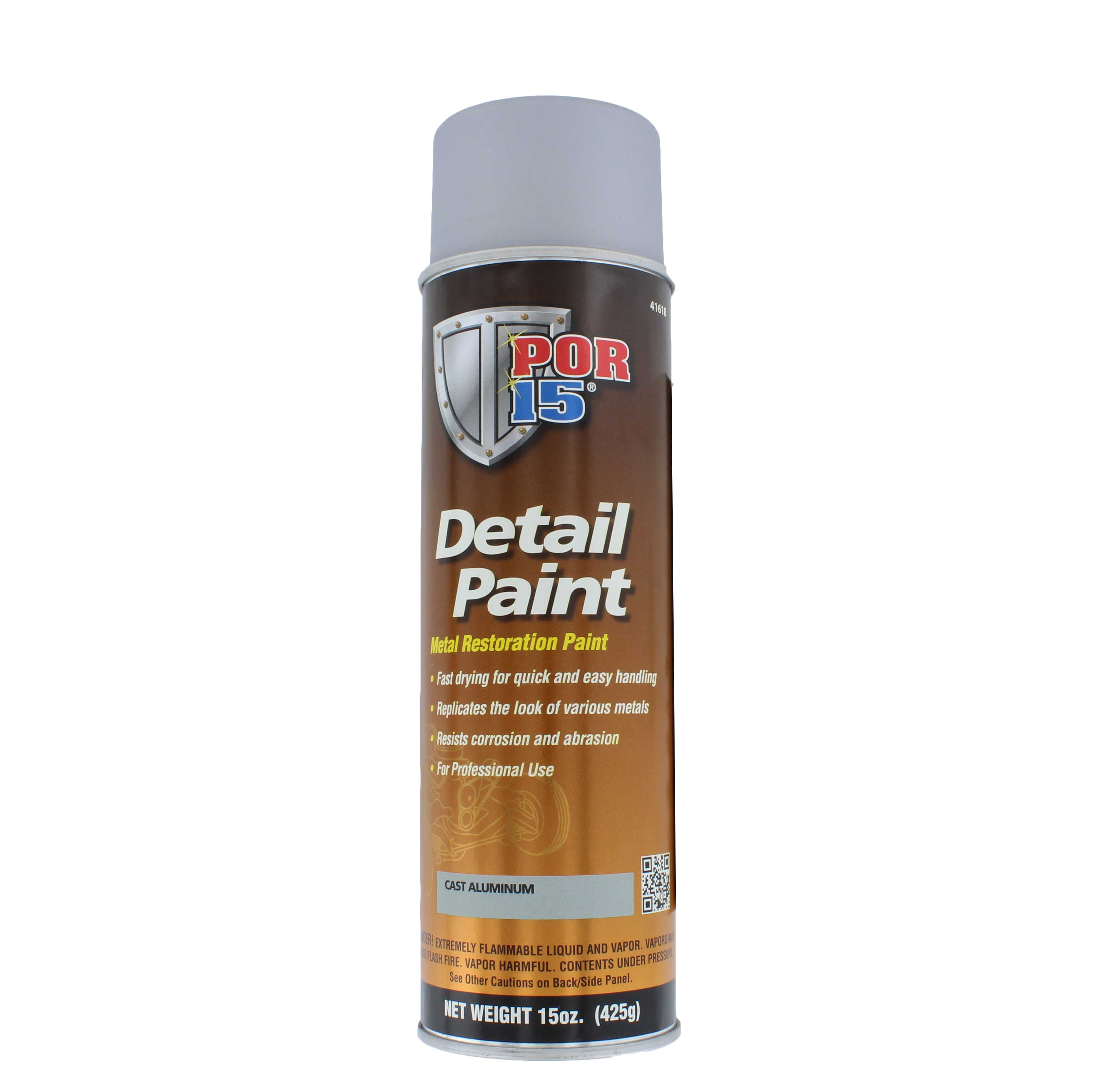 Detail Paint Cast Aluminum, 15 oz. Spray Absolute Coatings (POR15) 41618 POR