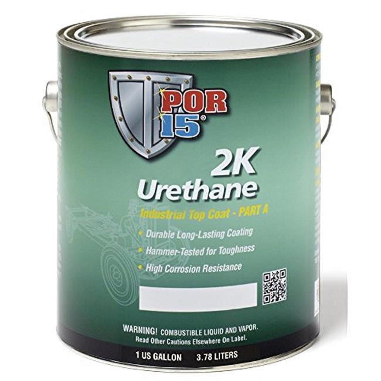POR15 POR43251 2K Urethane Paint 2 Step Urethane Dark Gray 1 gal Can