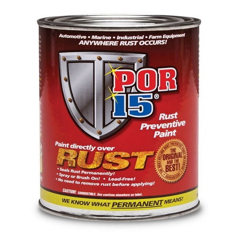 POR-15 45008 Gloss Black Rust-Preventive Auto Body Paint, for Car