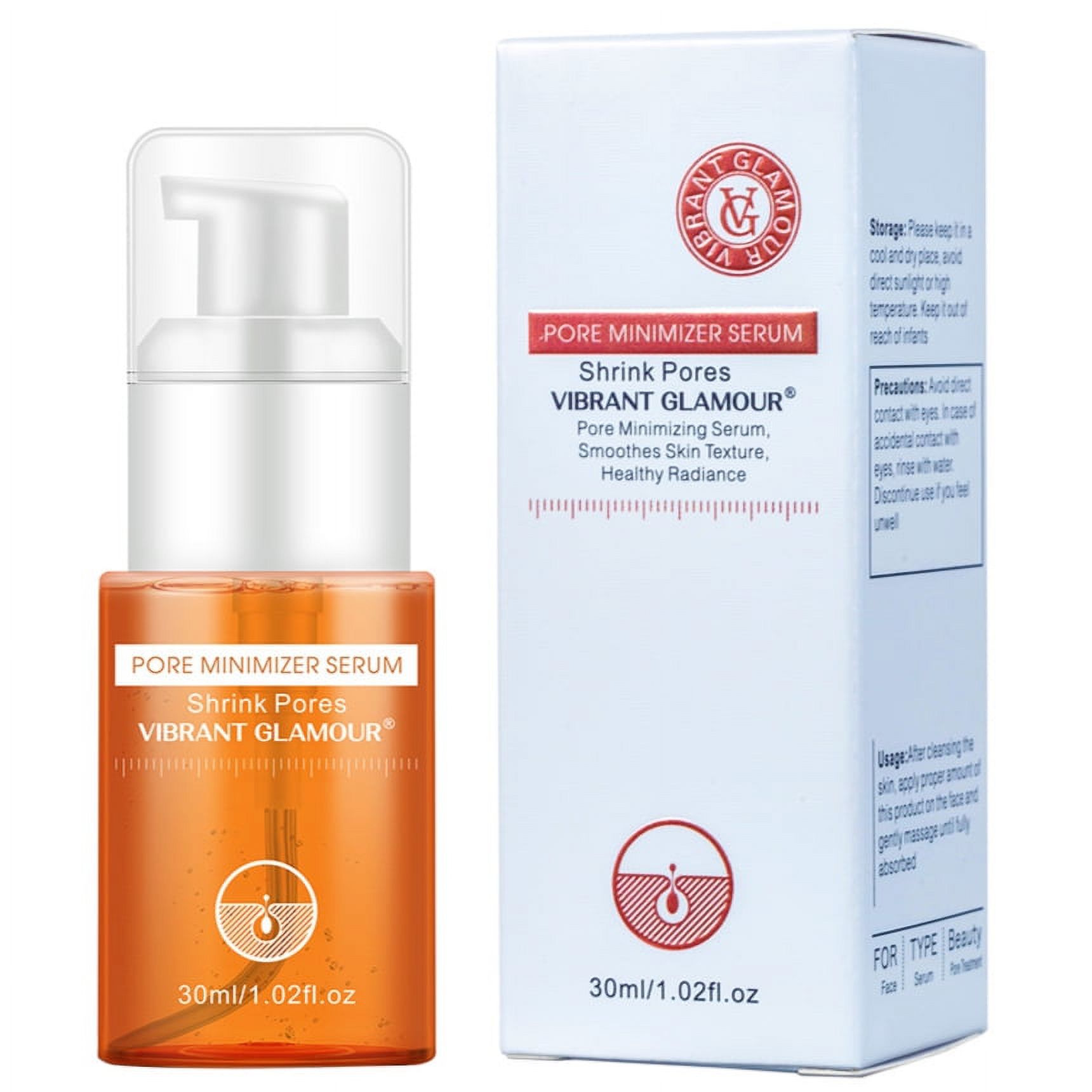 PORE MINIMIZER SERUM,VIBRANT GLAMOUR Pore Shrinking Serum 30ml Water