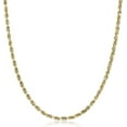thumbnail image 1 of PORI JEWELERS 14K Yellow Gold 1.5MM, 2MM, 2.5MM, 3MM, 4MM, or 5MM Diamond Cut Rope Chain Necklace - Sizes 16" -30" - Adult - Unisex, 1 of 7