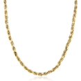 thumbnail image 1 of PORI JEWELERS 14K Yellow Gold 1.5MM, 2MM, 2.5MM, 3MM, 4MM, or 5MM Diamond Cut Rope Chain Necklace - Sizes 16" -30", 1 of 7