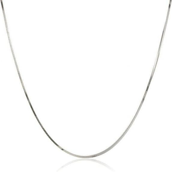 PORI JEWELERS 925 Sterling Silver 0.9MM Magic 8 Sided Italian Snake Chain - for Women -Made in Italy