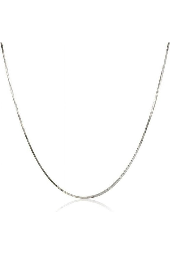 925 Sterling Silver 0.9MM Magic 8 Sided Italian Snake Chain - for Women -Made in Italy