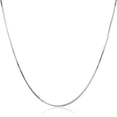 thumbnail image 1 of Pori Jewelers 925 Sterling Magic 8-Sided Italian Snake Chain Silver Necklace for Women, 1.5 mm, 22 in, 1 of 5
