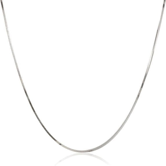 Pori Jewelers 925 Sterling Magic 8-Sided Italian Snake Chain Silver Necklace for Women, 1.5 mm, 22 in
