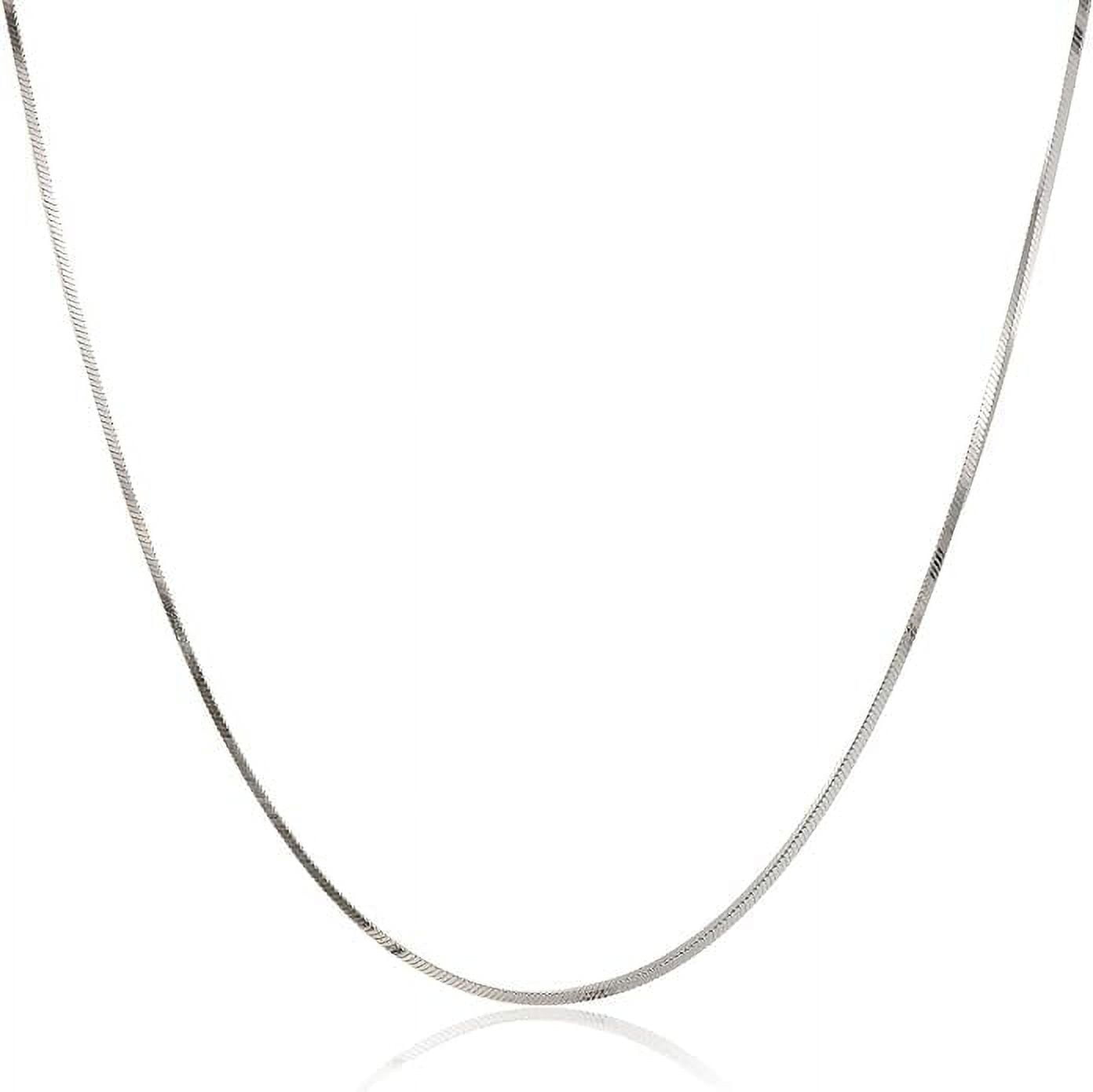 PORI JEWELERS 925 Sterling Silver 1.5MM Magic 8 Sided Italian Snake Chain - for Women -Made in Italy