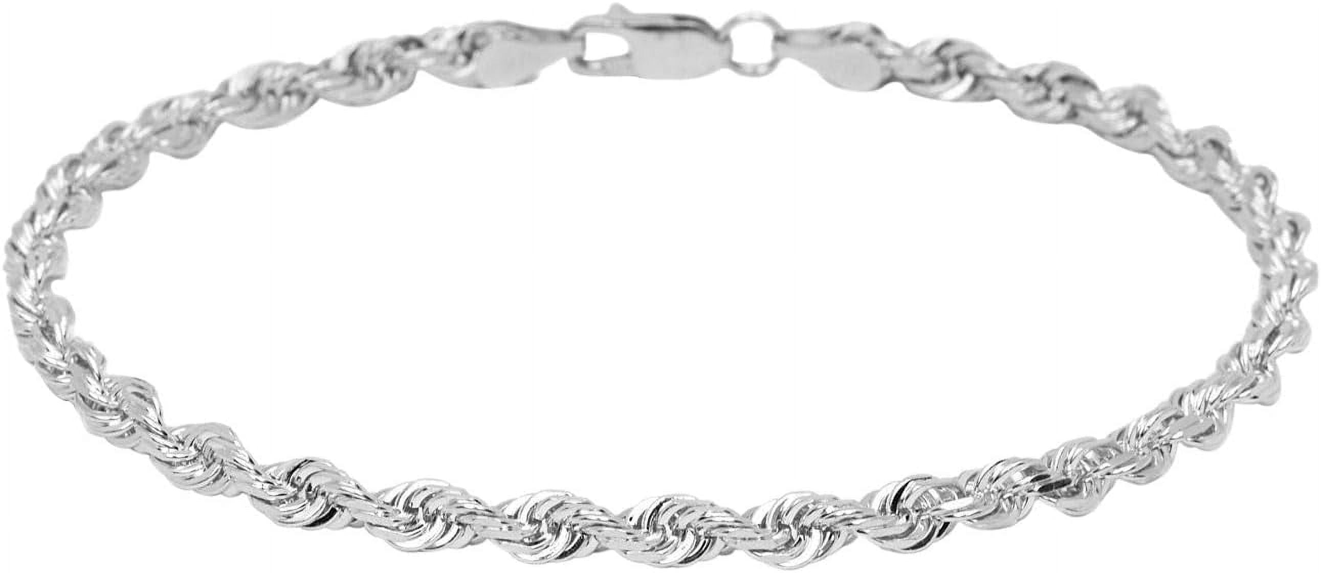 PORI JEWELERS 925 Sterling Silver 2.5mm Rope Chain Anklet - Available ...