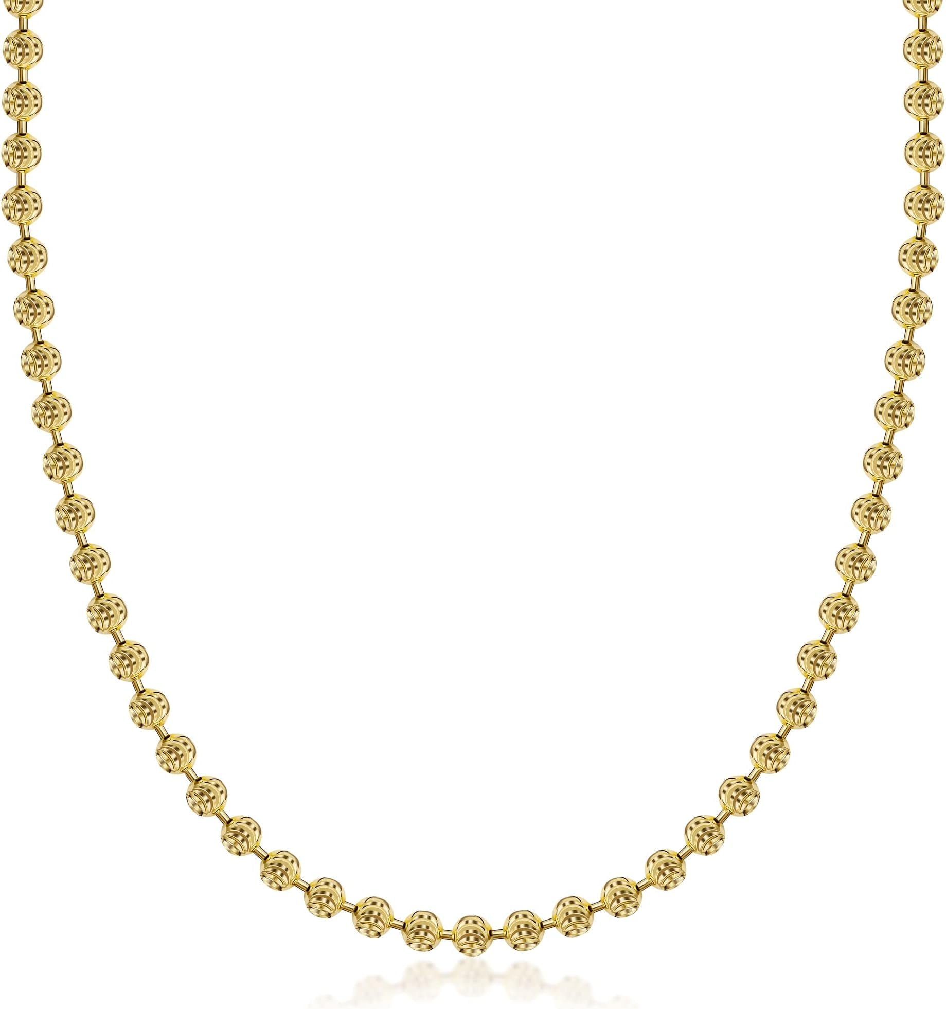 PORI JEWELERS スターリングシルバー 2mm ダイヤモンドカット ロープチェーンネックレス イタリア製 PORI JE 並行輸入品