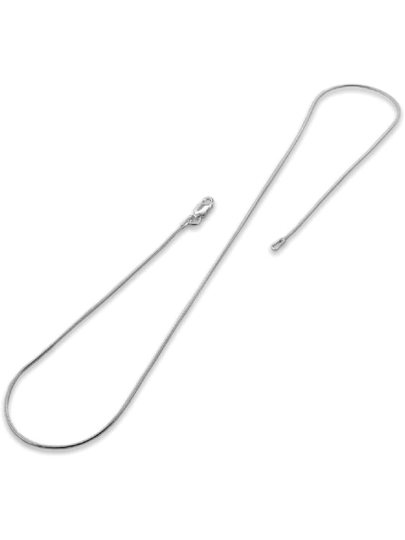 925 Italian Magic Snake Chain Sterling Silver Necklace, 0.85mm, 16 in