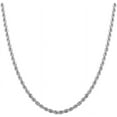 thumbnail image 1 of PORI JEWELERS Sterling Silver 1.7mm diamond cut rope chain necklace- Made In Italy, 1 of 7