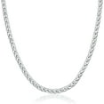 thumbnail image 1 of PORI JEWELERS Sterling Silver Italian 2.5MM Solid Franco Square Box Link Chain Necklace, 1 of 5