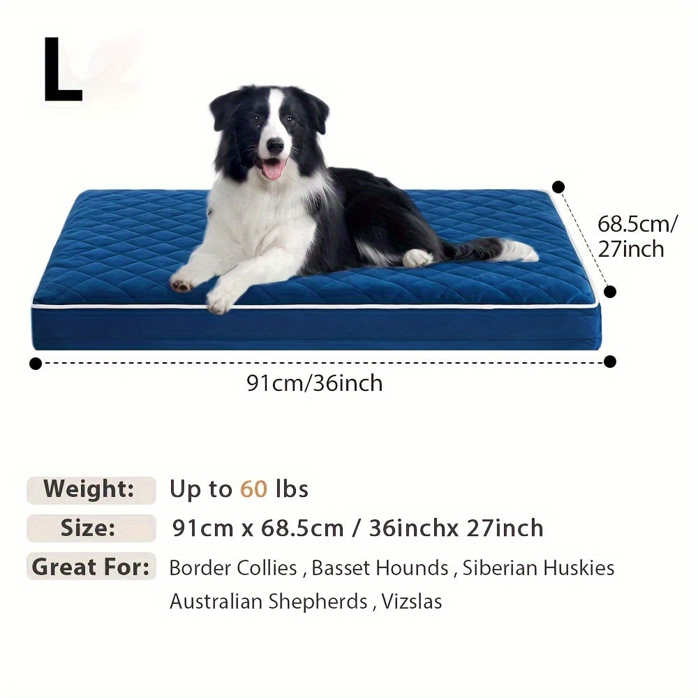 PORK Dog Beds For Large Dogs Extra Large Waterproof Dog Bed With ... - Extra-Large Waterproof Dog Crate Liners With Reinforced Stitching