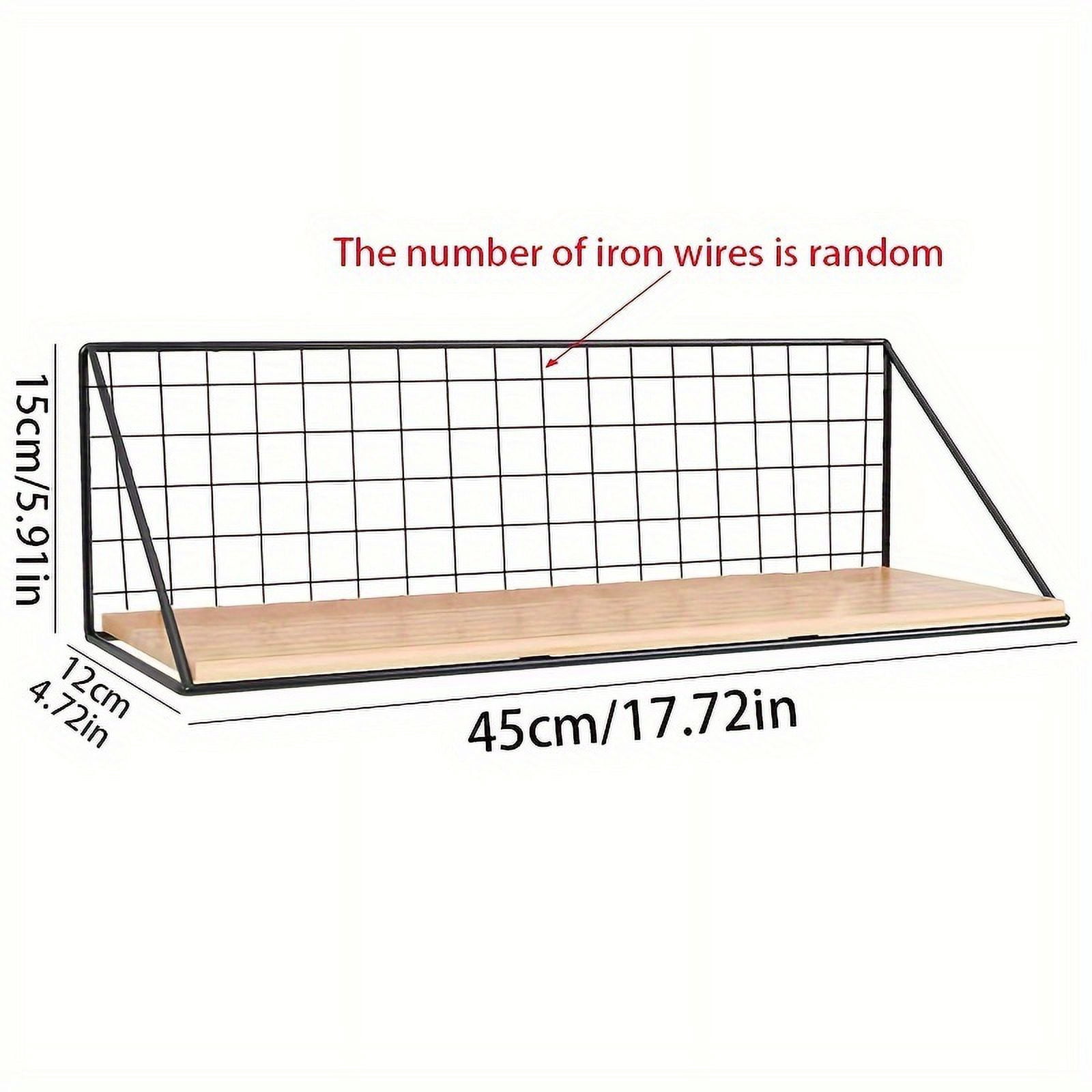 PORK Durable Metal Wall Mounted Storage Rack - Modern Minimalist Design ... - Space-Saving Minimalist Home Organization