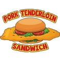 thumbnail image 1 of PORK TENDERLOIN SANDWICH 36" Concession Decal sign cart trailer stand sticker equipment, 1 of 3