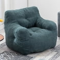thumbnail image 1 of PORKISS Bean Bag Chair for Teens & Kids, Soft Foam Lazy Sofa with Teddy Fabric, Single Leisure Sofa Chair for Dorm Bedroom Living Room, Green, 1 of 9