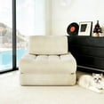 thumbnail image 1 of PAPROOS Bean Bag Chair for Adults, Corduroy Bean Bag Lounger, Convertible Floor Sofa Bed, Comfy Lounge Chair with Back Support for Bedroom, Dorm, Game Room and Living Room, Camel, 1 of 11
