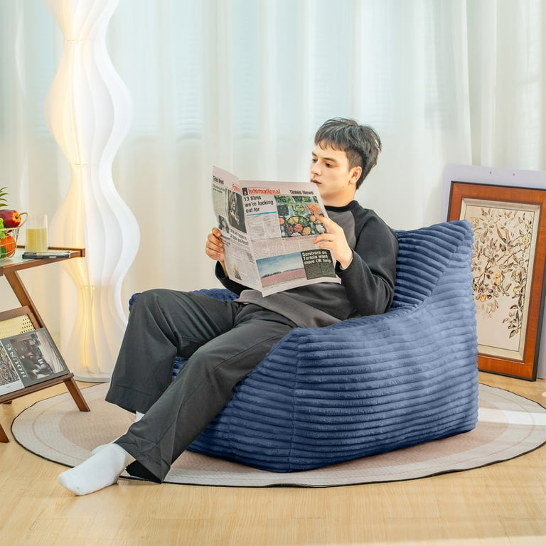 PORKISS Giant Bean Bag Chairs for Adults, Big Comfy Chair Sofa