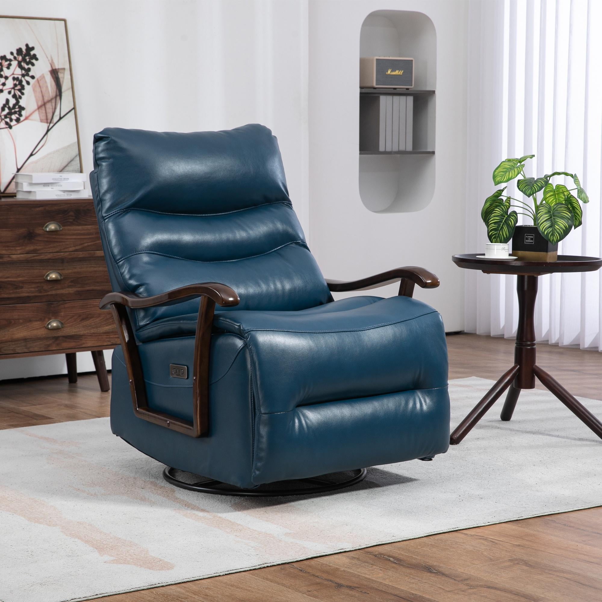 PORKISS Recliners Single Chairs with USB Port, Oversized Ergonomic