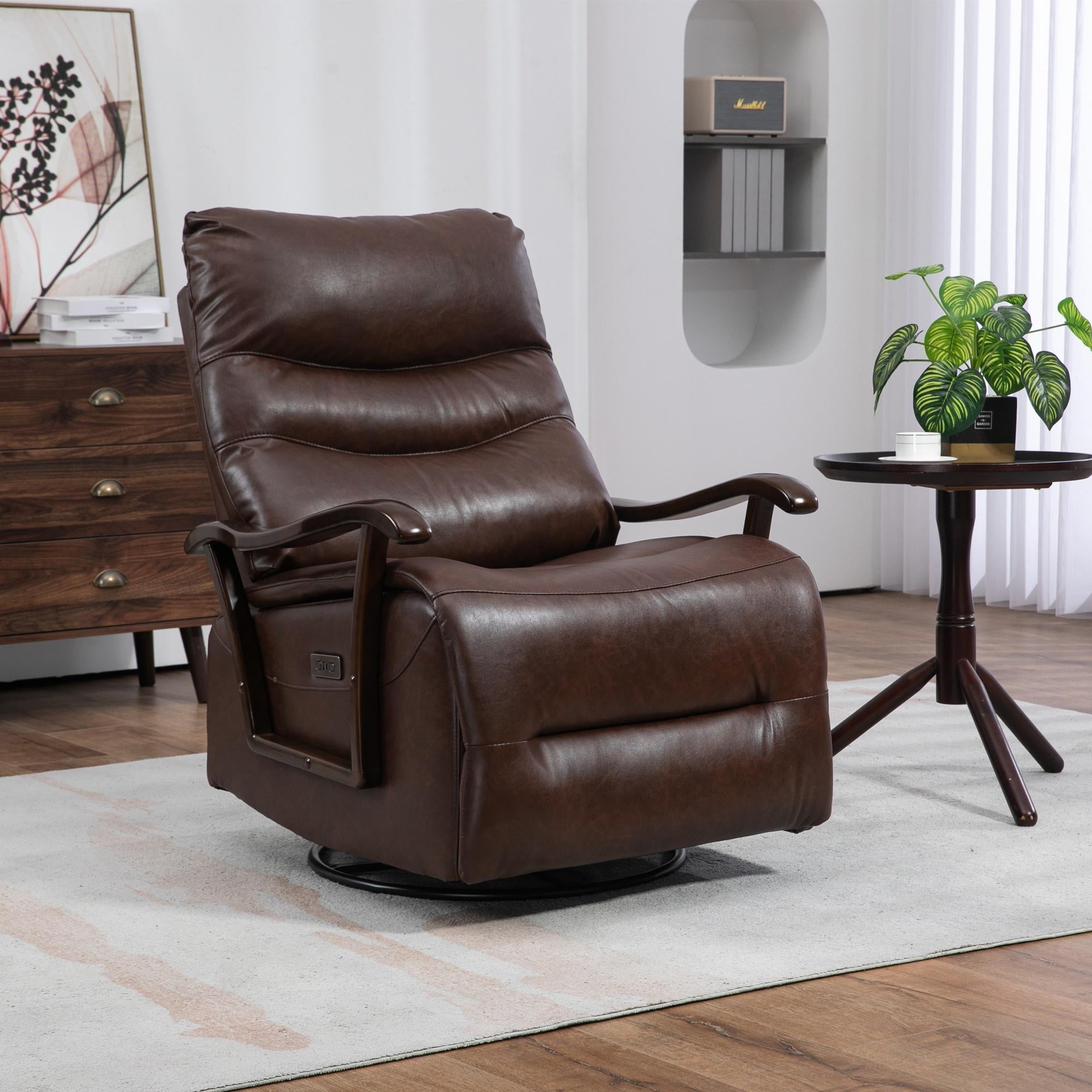 PORKISS Recliners Single Chairs with USB Port, Oversized Ergonomic