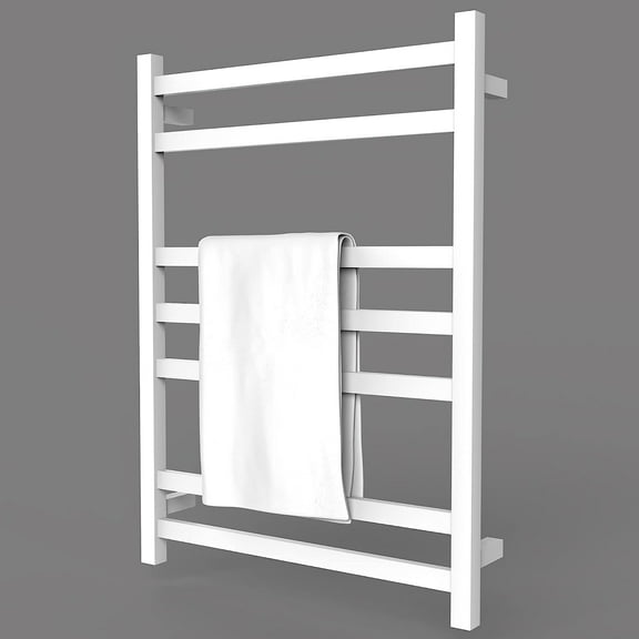 PORLAE 7-Bar Wall Mount Corded Electric Towel Warmer Racks, Metal