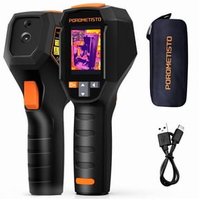 POROMETISTO T101 Thermal Imaging Camera, 240x240 IR Resolution, 3-in-1 with Laser Pointer & Temp Alarm, for HVAC/Electrical/Home Inspection