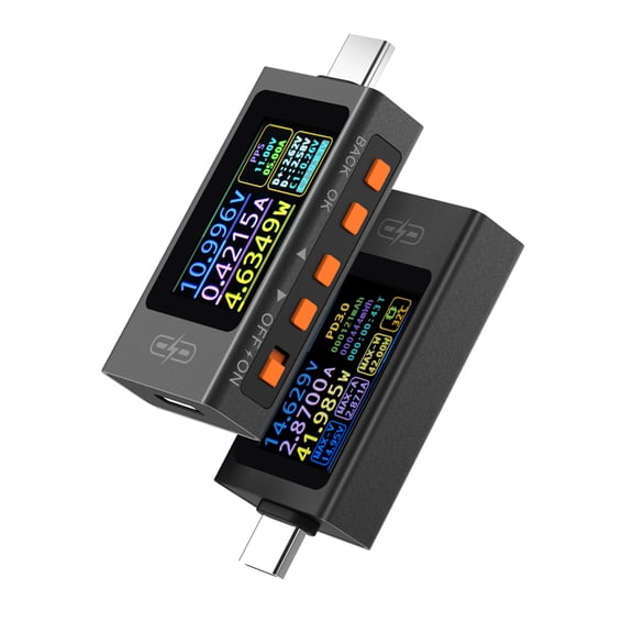 POROMETISTO UT01C USB Type-C Tester Voltmeter Ammeter 4-30V 0-12A 240W HD Display Current Voltage Monitor PD3.1/QC4.0+/PPS Fast Charge Detection Trigger