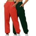 thumbnail image 1 of POROPL 2 Pack Sweatpants for Women Joggers Hiking Athletic Comfy Pants Size S-XXL, 1 of 6