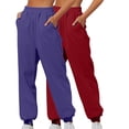 thumbnail image 1 of POROPL 2 Pack Women Sweatpants Joggers Hiking Athletic Comfy Pants Size S-3XL, 1 of 6