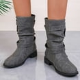 thumbnail image 1 of POROPL Ankle Boots for Women Flat Buckletassel Shoes,Boots for Saving Size 5.5, 1 of 5