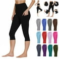 thumbnail image 1 of POROPL Black Leggings Women, Leggings with Pockets for Women Tummy Control Workout Sports Yoga Athletic Leggings Size S-3XL, 1 of 6