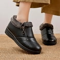thumbnail image 1 of POROPL Boots for Women Ankle Fleece Warm Shoes,Boots Size 8.5, 1 of 6