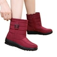 thumbnail image 1 of POROPL Boots for Women Ankle Slip On Non Slipoutdoor Shoes,Boots for Saving Size 5.5, 1 of 5