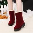 thumbnail image 1 of POROPL Boots for Women Mid Calf Retro Shoes,Boots for Saving Size 5.5, 1 of 9