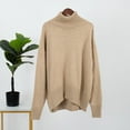 thumbnail image 1 of POROPL Fall Sweaters for Women Crew Neck Sweater Oversized Knitted Size S-L, 1 of 3
