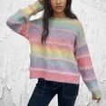 thumbnail image 1 of POROPL Fall Sweaters for Women Cropped Sweater Oversized Knitted Size S-XL, 1 of 3