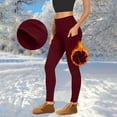 thumbnail image 1 of POROPL Fleece Lined Leggings, Leggings for Women Pockets Warm Fitness Sports Running Yoga Athletic, 1 of 9