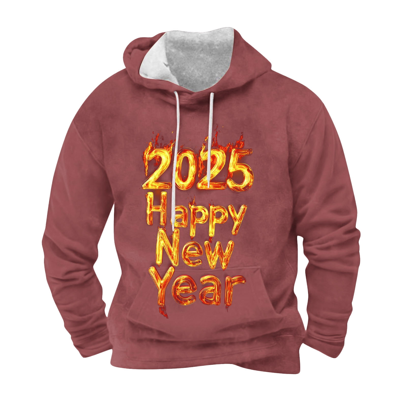 POROPL Graphic Hoodies Men Sports Retro Print Pullover Sweatshirt with ...