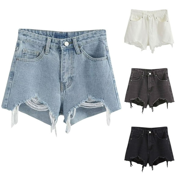 POROPL Jean Shorts for Women Denim Fashion Casual Shorts