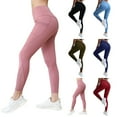 thumbnail image 1 of POROPL Leggings for Women High Waisted Leggings with Pockets Casual Yoga Athletic Mesh Color Block Size Xs-XXL, 1 of 3