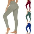 thumbnail image 1 of POROPL Leggings for Women High Waisted Soft Slim Tummy Control Leggings with Pockets Yoga Size S-L, 1 of 4
