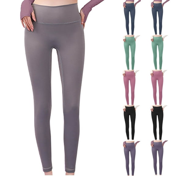 POROPL Leggings for Women High Waisted Tight Leggings Yoga Athletic Workout Size S-XXL