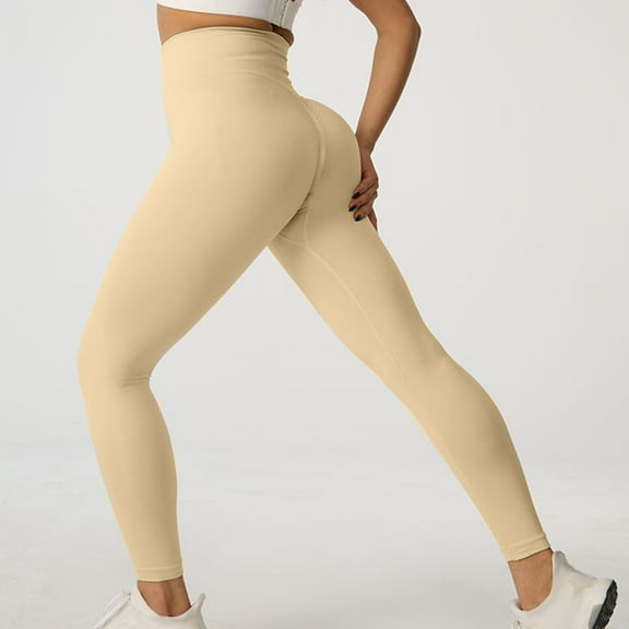 POROPL Leggings for Women High Waisted Tight Slim Leggings Stretch Yoga Athletic Workout Size S-L